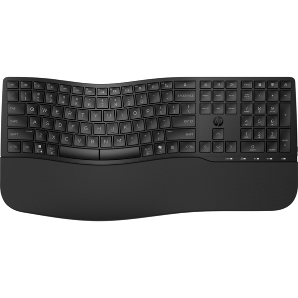 HP 680 Comfort Dual-Mode Keyboard billentyűzet Otthoni RF vezeték nélküli + Bluetooth Fekete
