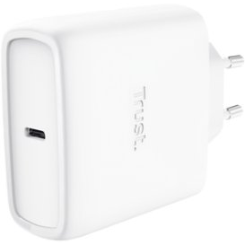 Trust Maxo 65W Laptop, Smartphone, Tablet Hvid Vekselstrøm Hurtig opladning Indendørs