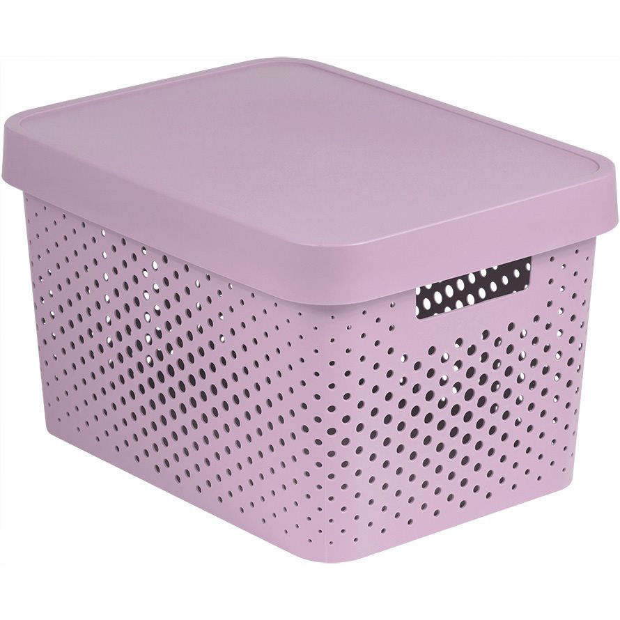 Curver INFINITY DOTS doboz 17 L - rózsaszín (04742-X51-00)
