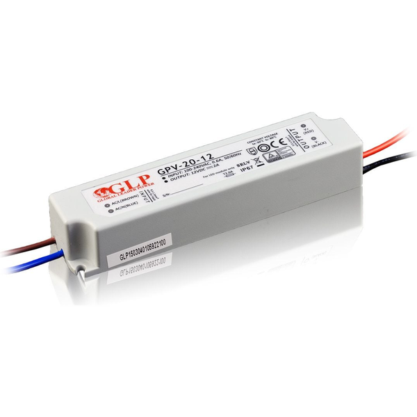 GLP GPV-20-12 24W 12V/2A IP67 LED tápegység