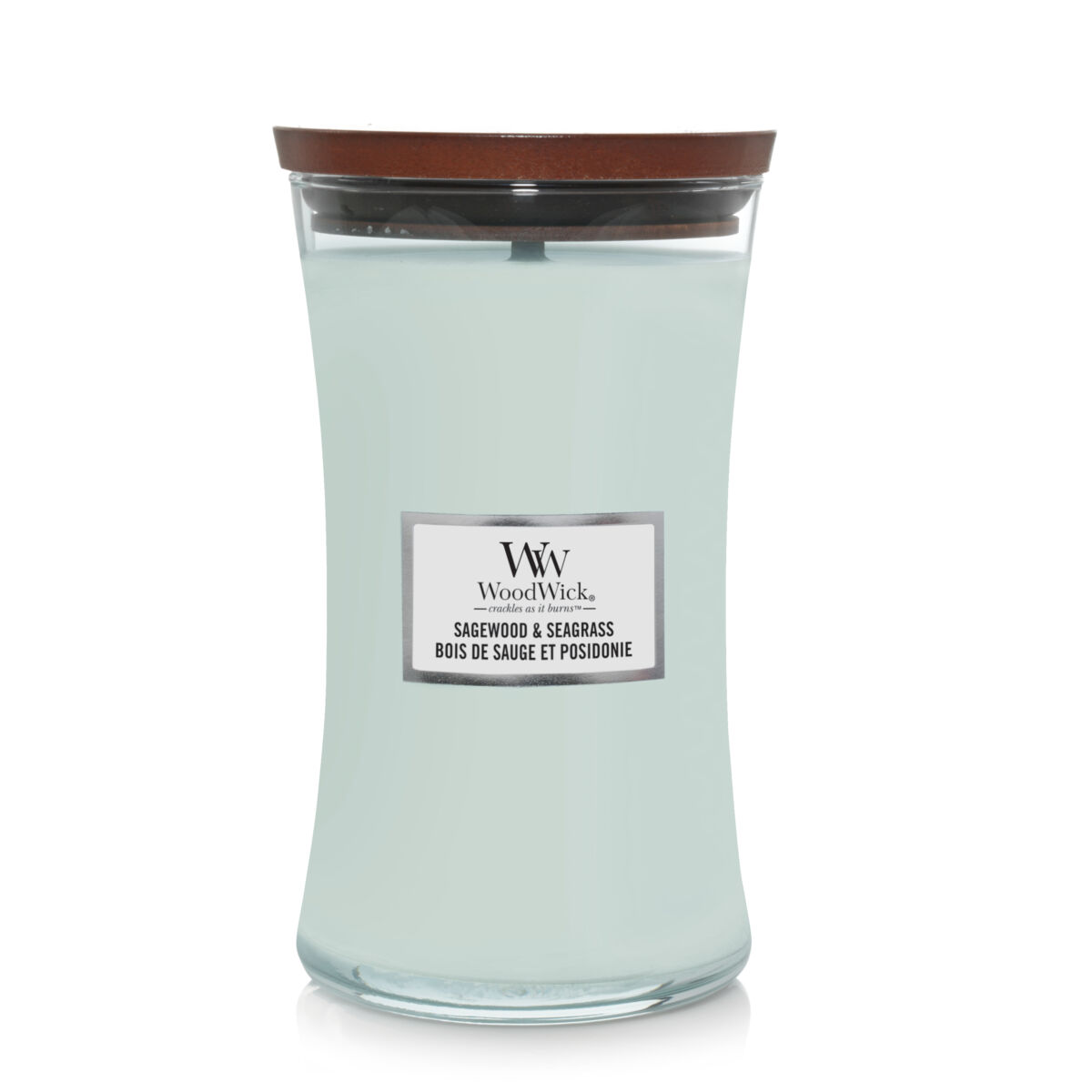 WoodWick Sagewood & Seagrass Illatgyertya 610g (1728619E)