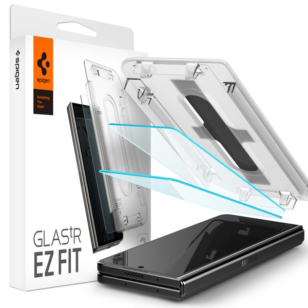 Комплект от 2 броя стъклени фолиа Spigen GLAStR EZ FIT, Съвместими със Samsung Galaxy Z Fold 5