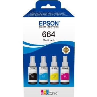 Epson Tintapatron szett 664 EcoTank 4-colour multipack (BCMY) (C13T66464A)