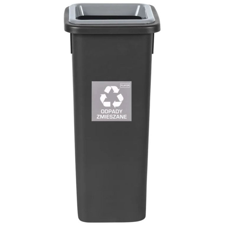 Igotrend, 714005 szemetes 20 l, FIT BIN fekete/szürke (5907749957143)