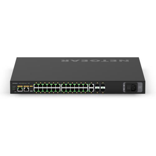 NETGEAR M4250-26G4XF-PoE+ Administreret L2/L3 Gigabit Ethernet (10/100/1000) Strøm over Ethernet (PoE) 1U Sort