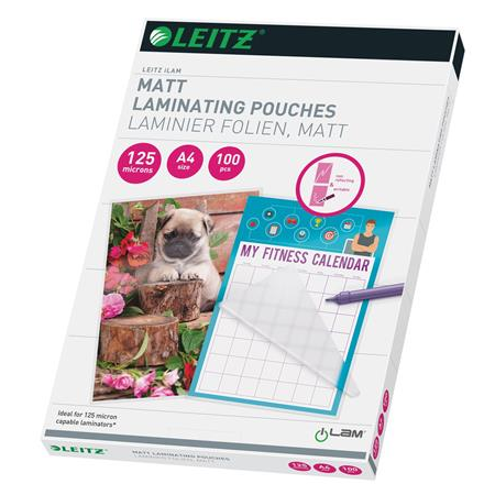 Leitz iLam 125 mikron A4 fényes lamináló fólia (100 db / csomag) (16926)