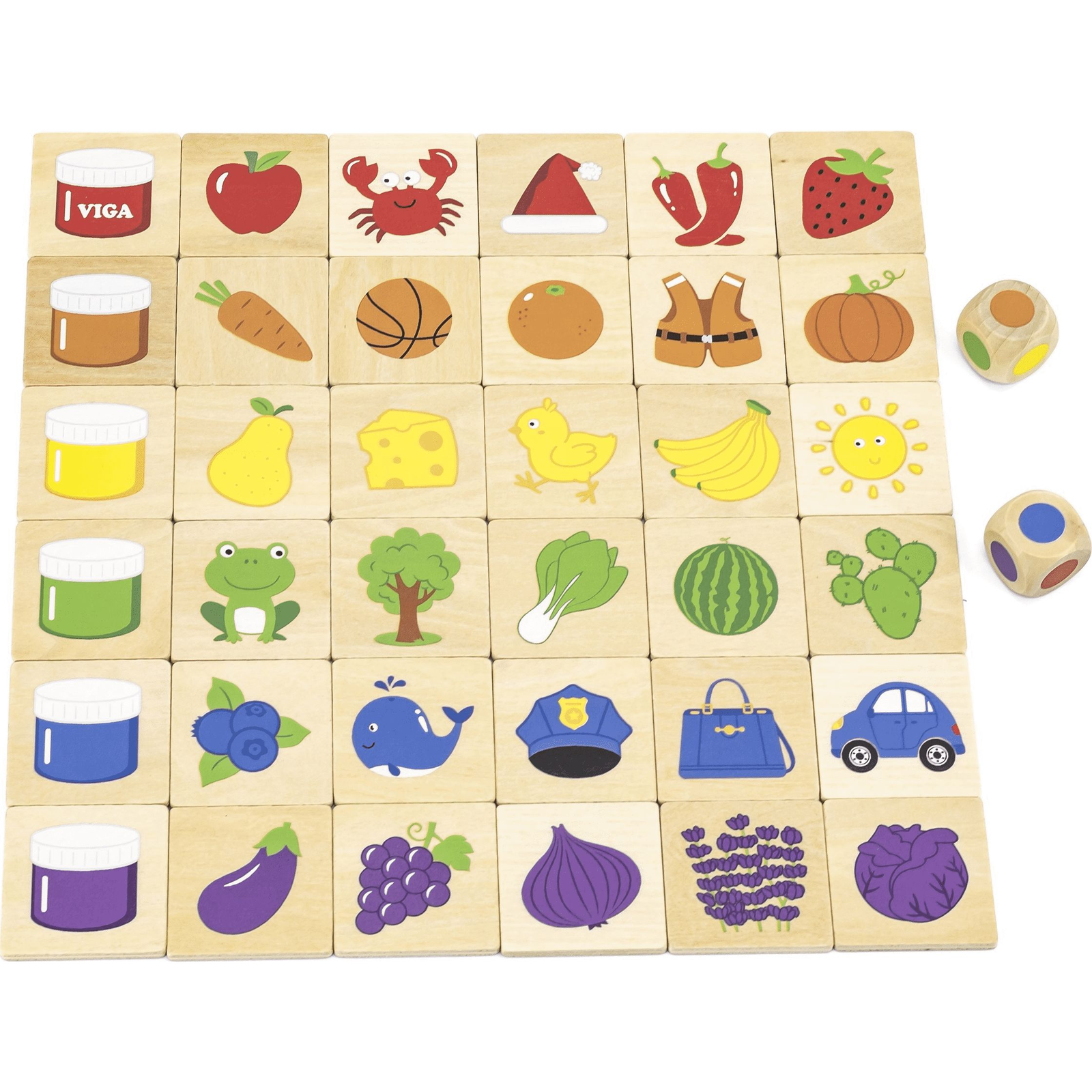 Viga Színek Fa Puzzle (44505)