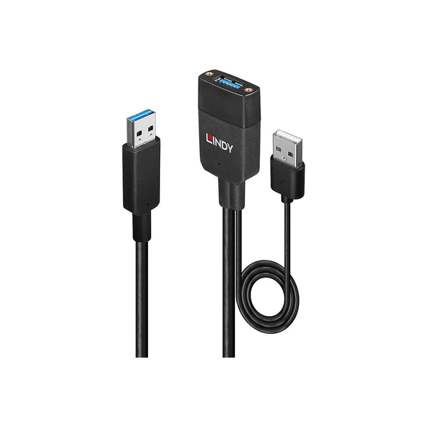 Lindy 43357 interface hub USB 3.2 Gen 2 (3.1 Gen 2) Type-A 100 Mbit/s Zwart