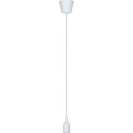 Paulmann 50383 Neordic Ketil 1 ágú függeszték, bura nélküli, szövet kábellel, fehér, E27 foglalat, IP20 (PL50383)