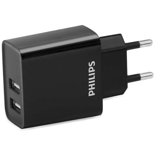 Philips DLP2610/12 oplader voor mobiele apparatuur GPS, Smartphone, Tablet Zwart AC Snel opladen Binnen