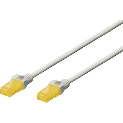 DIGITUS Patchkabel RJ45 U/UTP Cat6A  1.00m grau o. Hebelschu Polybeutel