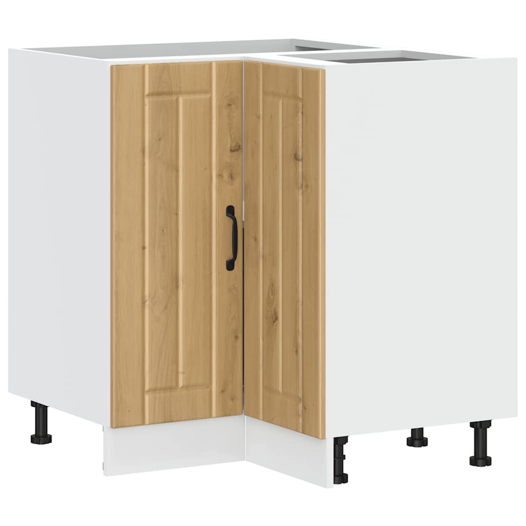 Konyhai sarok alsó szekrény Lucca kézműves tölgy szerelt fa (853756)