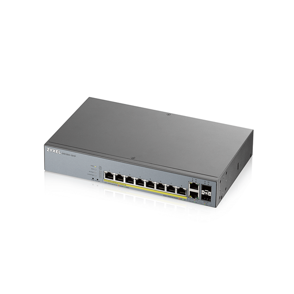 Zyxel GS1350-12HP-EU0101F netværksswitch Administreret L2 Gigabit Ethernet (10/100/1000) Strøm over Ethernet (PoE) Grå