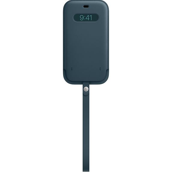 Apple kožené pouzdro s MagSafe iPhone 12 Pro Max, modré MHYH3ZM/A