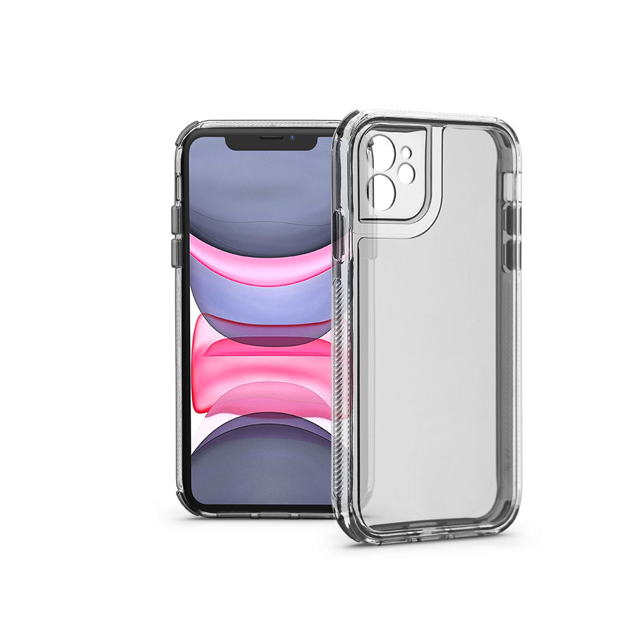 Haffner Matrix Clear kameravédős szilikon tok - Apple iPhone 11 - átlátszó (HF323034)