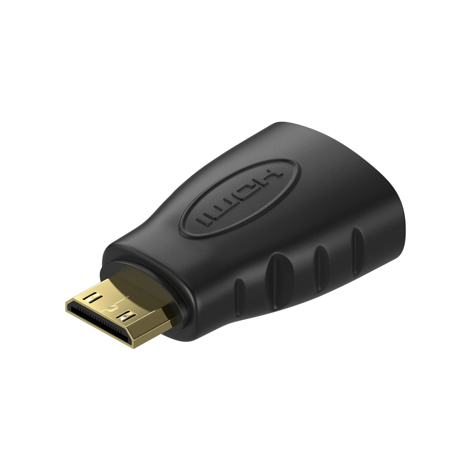 AlzaPower Mini HDMI-C (M) to HDMI (F) 10.2 Gbps FullHD, fekete (APW-ADMHDHD01B)
