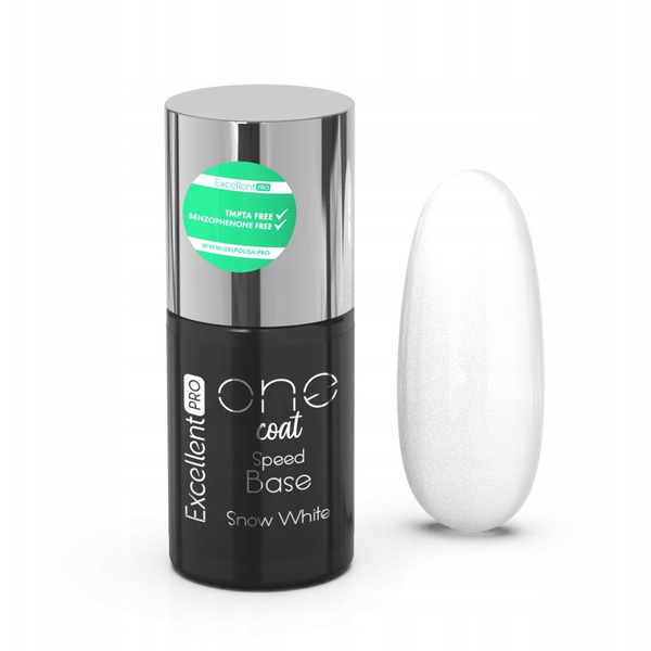 EXCELLENT PRO_One Coat Speed Base baza hybrydowa Snow White 7g