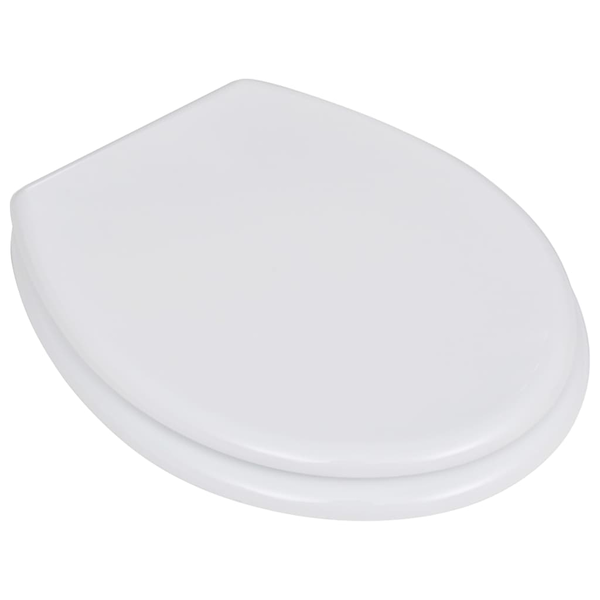 egyszerű tervezésű fehér MDF WC-ülőke