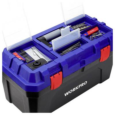 WorkPro 572 x 300 x 295 mm Szerszámos láda tartalom nélkül Kék, Fekete (WP283003)