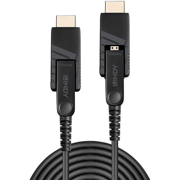 Lindy 38321 HDMI-kabel 20 m HDMI Type D (Micro) Sort