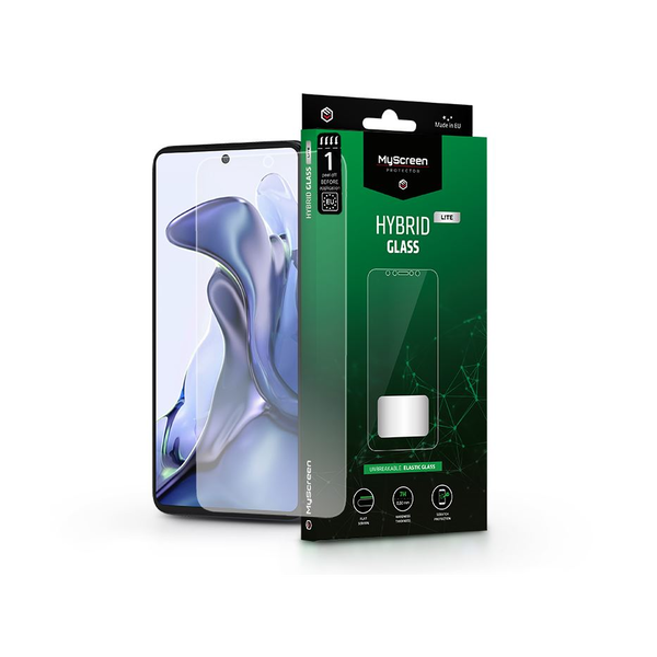 Xiaomi 11T/11T Pro гъвкав стъклен протектор за екран - MyScreen Protector Hybrid Glass Lite - прозрачен