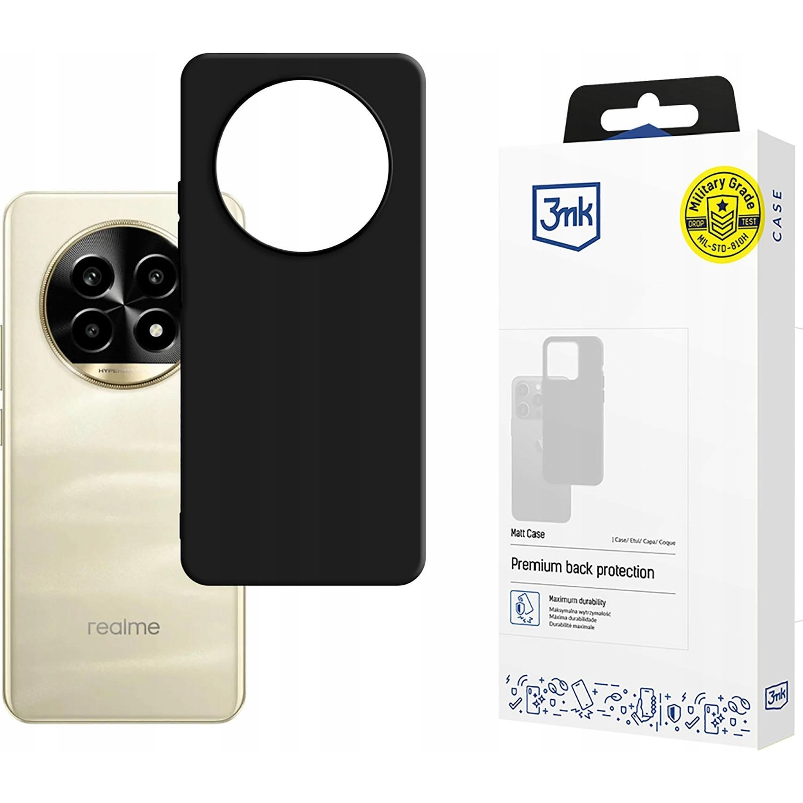 3mk Matt TPU anyagú Telefontok Realme 13 Pro+ 5G / Realme 13 Pro 5G (5903108605137)