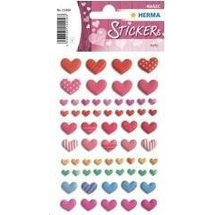 Herma: Színes szívek pufimatrica (4008705154093)