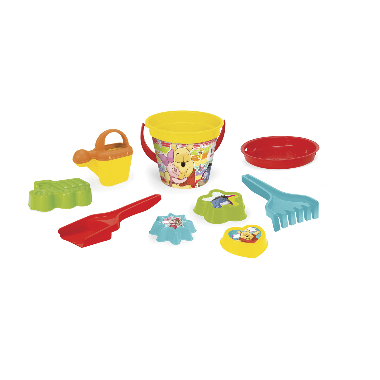 Wader: Micimackó mintás homokozó szett - 9 részes (77135)