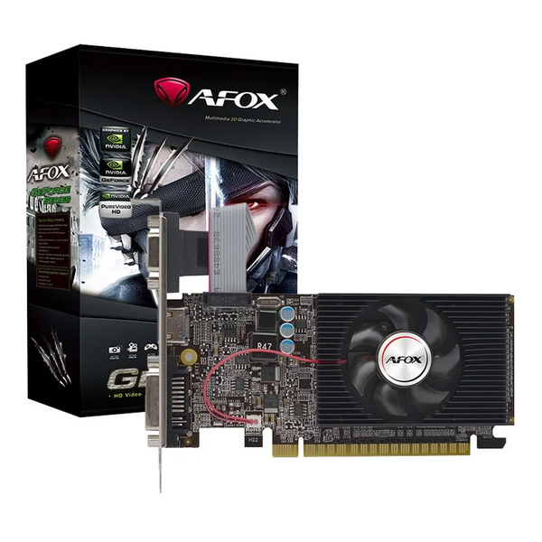 AFOX GEFORCE GT610 1GB DDR3 DVI HDMI VGA LP ventilátor AF610-1024D3L7-V6