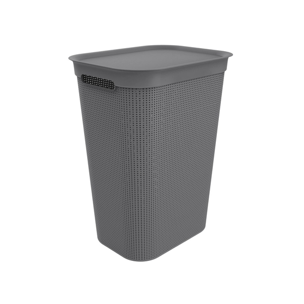 Rotho Brisen Rattan hatású szennyestartó 50l - Szürke
