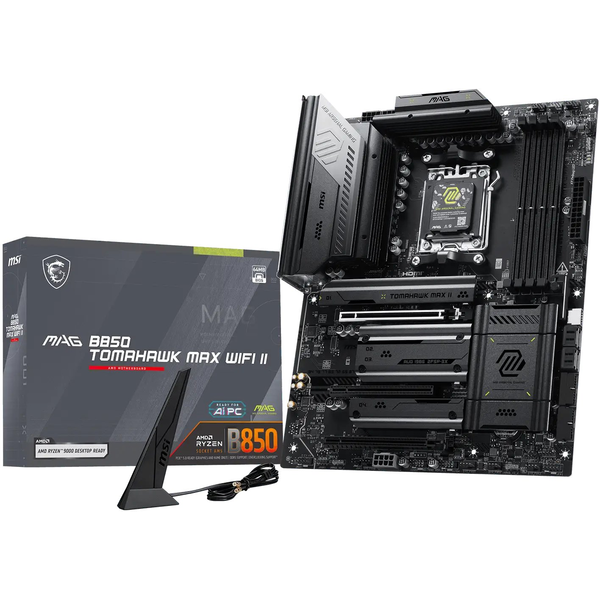 MSI MAG B850 TOMAHAWK MAX WIFI II bundkort AMD B850 Sokkel AM5 ATX