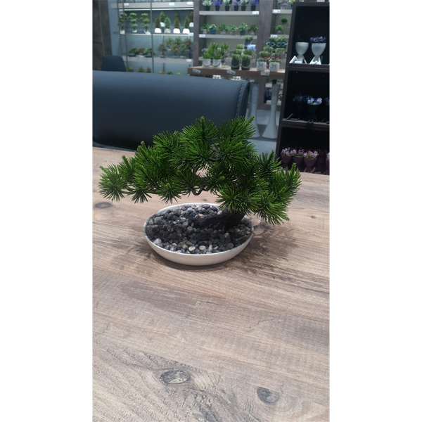 Iris E5778 Bonsai dekoráció művirággal cserépben 25x18cm - Többféle