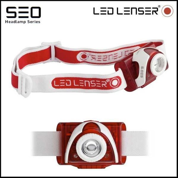 LED Lenser SEO5 Piros fejlámpa (SEO5-6106TIB) - Bontott termék!