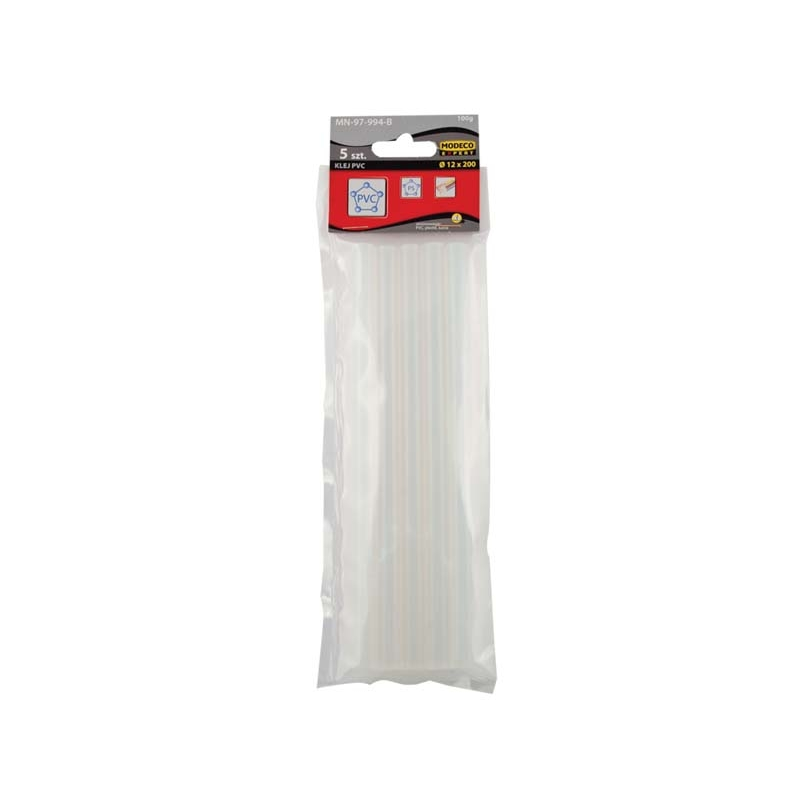 Wkłady klejowe Modeco do plastiku 12 mm x 200 mm przezroczyste 5 szt. 0.1 kg PRO-T (MN-97-994-B)
