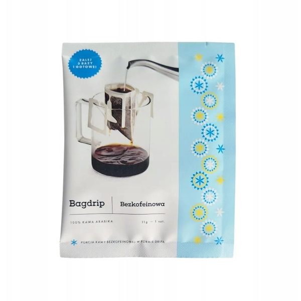 Bagdrip - kawa bezkofeinowa w saszetkach - 1 saszetka 11 g