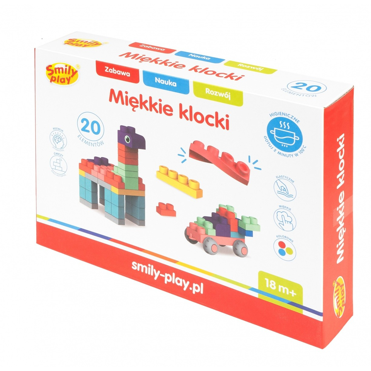 Smily Play Soft Block 20 darabos puha műanyag építőkészlet (SP84944)