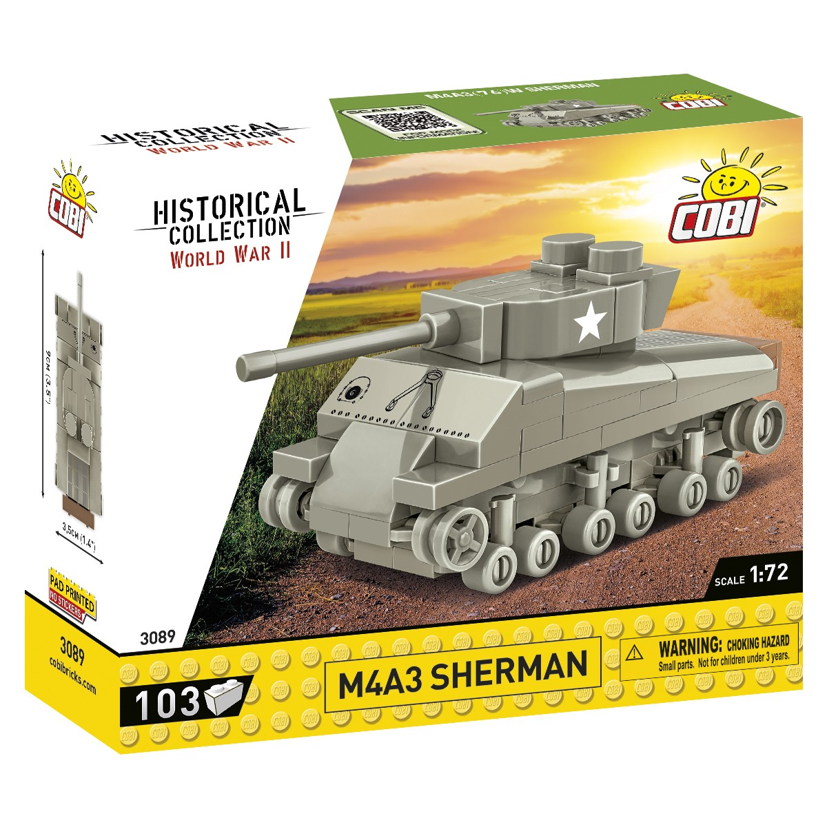Cobi Blocks HC M4A3 Sherman Tank 103 darabos építőkészlet (3089)