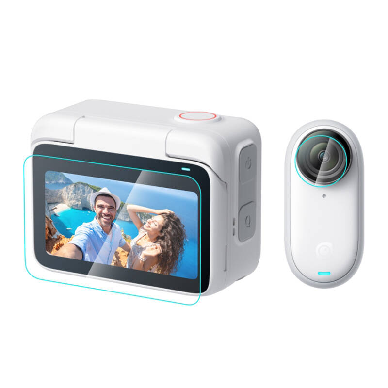 Puluz Insta360 GO 3 2in1 Edzett Üvegfólia szett (PU870T)