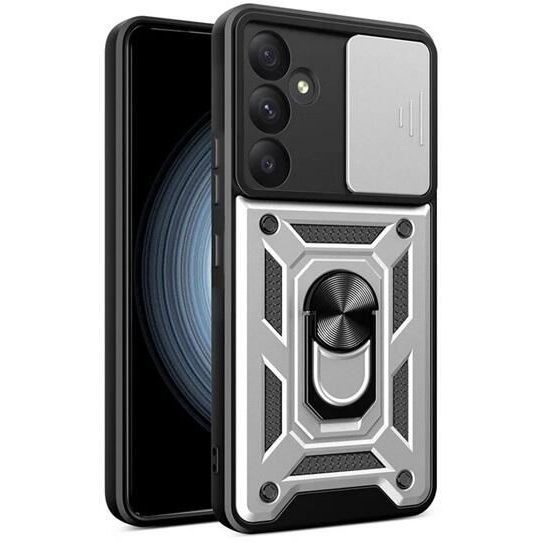 Gigapack Defender Samsung Galaxy A55 5G (SM-A556) kameravédős tok ezüstszínű-fekete (GP-154757) (GP-154757)