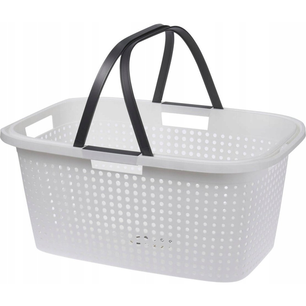 Storage Solutions Kosz na pranie z uchwytami, tworzywo sztuczne, 60 x 40 x 26 cm