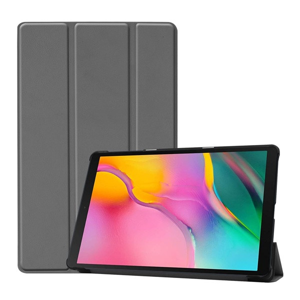 Samsung Galaxy Tab A 10.1 (2019) SM-T510 / T515, кутия за папки, Trifold, сив (RS87319)