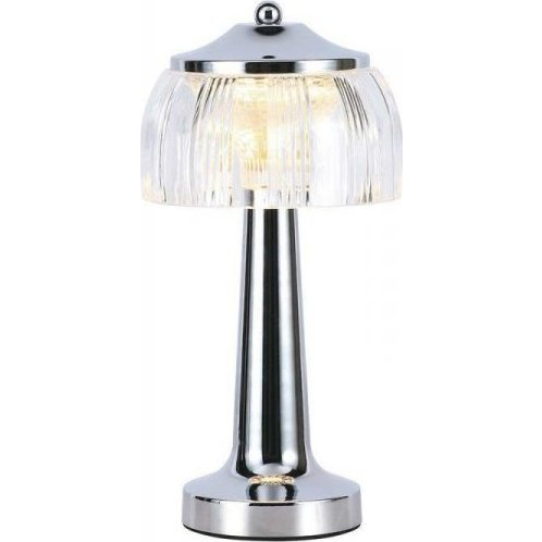 Lampka Biurkowa Nocna V-tac 1w Led 26cm Ładowanie Usb Ściemnianie Chrom Vt-1048 3000k-6000k 55lm