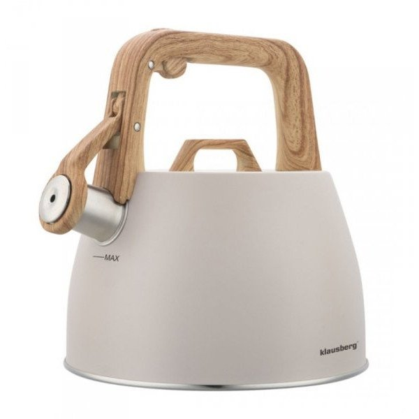 Klausberg KB-7917 Ceainic din oțel inoxidabil cu fluier, 2,5 l