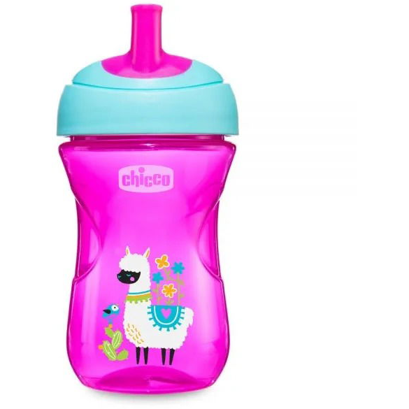 Chicco Advanced pohár szívószállal 266 ml, rózsaszín 12 m+ (8058664070039)