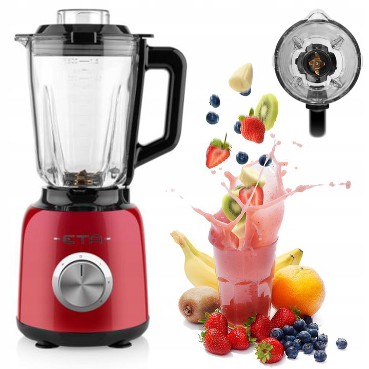 ETA Storio 901190020 Elektromos Asztali Turmixgép 1,5L / 1200 Watt - Piros (ETA901190020)