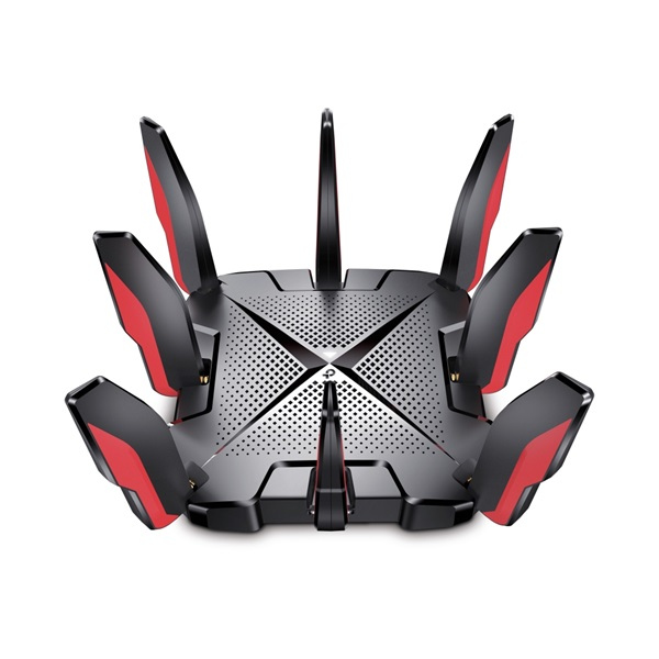 TP-Link ARCHER GX90 bezdrôtový smerovač Gigabit Ethernet Trojpásmový (2,4 ghz/5 ghz/5 ghz) Čierna, Červená (ARCHER GX90)