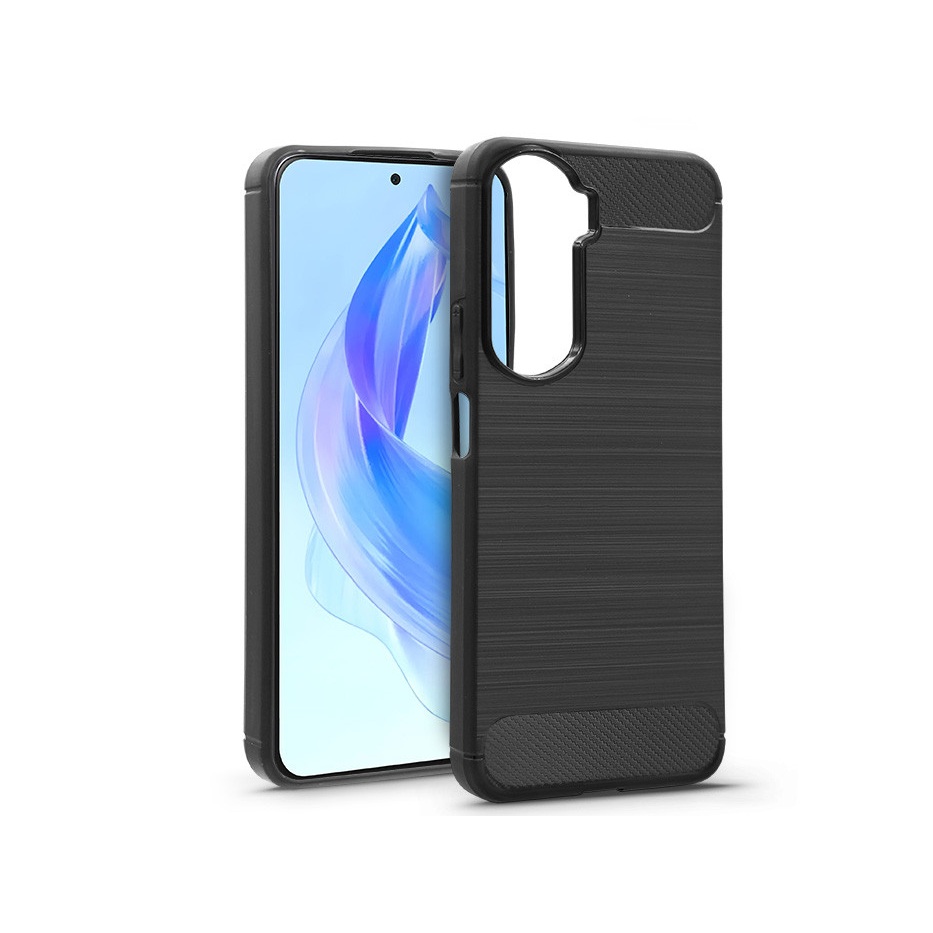 Honor 90 Lite szilikon hátlap - Carbon - fekete (HF217494)