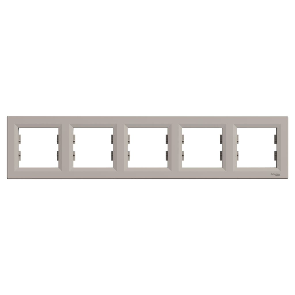 Schneider ASFORA Ötös keret vízszintes bronz (EPH5800569) (EPH5800569)