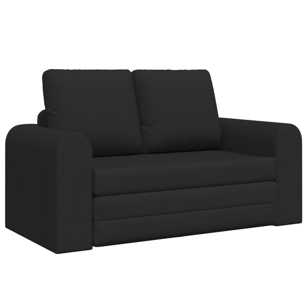 Canapea Pat 2-in-1 Neagră 148x71x83 cm Țesătură