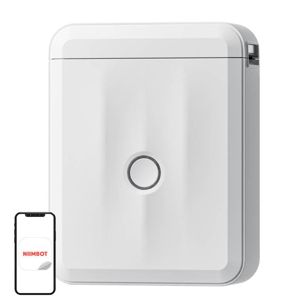 Термопринтер NIIMBOT D110M, Bluetooth, 203 dpi, бял, 1500 mAh, 97x75x30mm